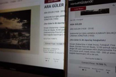 Ara Güler'in ilk röportaj fotoğrafı 20 bin 532 liraya satıldı