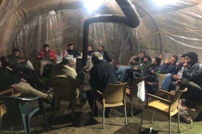 Yaşam nöbeti çadıra taşındı