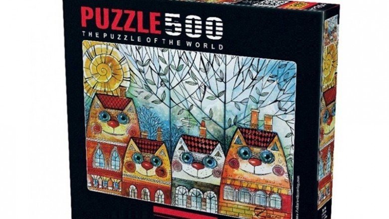 3590 Anatolian Kedi Evler / 500 Parça Puzzle