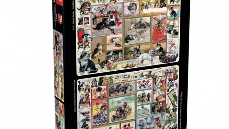 3611 Anatolian Sevimli Kediler – Komik Köpekler / 2 x 500 Parça Puzzle