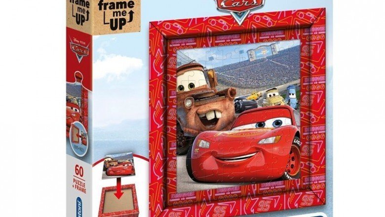 38802 Clementoni Cars Frame Me Up – Çerçeveli 60 parça Puzzle / +6 YAŞ