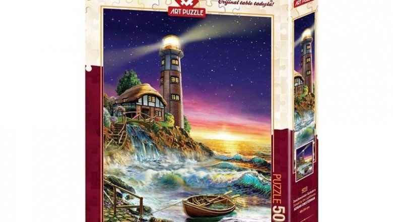 4210 Art Puzzle Deniz Fenerinden Günbatımı 500 Parça Puzzle
