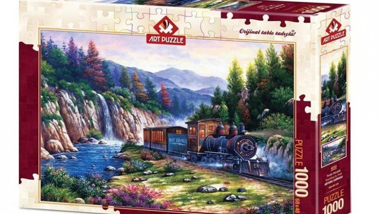 4233 Art Puzzle Trenle Yolculuk 1000 Parça Puzzle