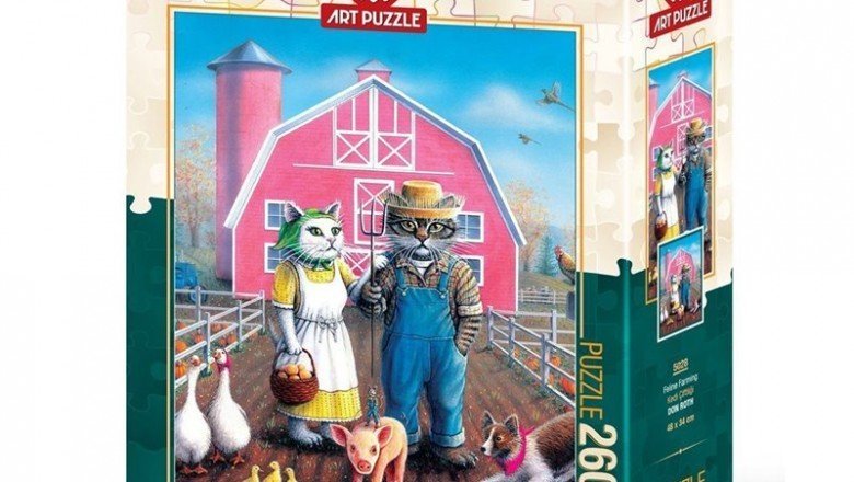 5028 Art Puzzle Kedi Çiftliği 260 Parça Puzzle