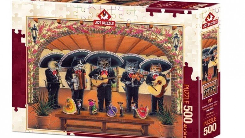 5082 Art Puzzle Flamenko Miyav Ekibi 500 Parça Puzzle