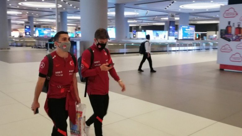 A Milliler, 2-1’lik Letonya galibiyetinin ardından yurda döndü