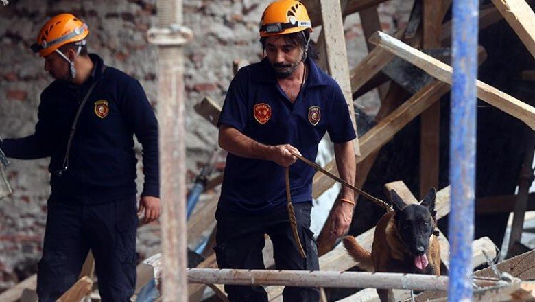 Ankara’da inşaat kirişlerinin çökmesi sonucu 3 işçi yaralandı