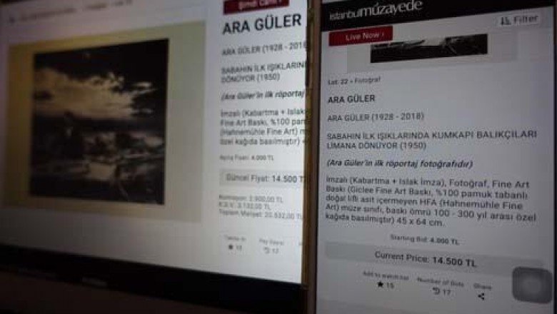 Ara Güler'in ilk röportaj fotoğrafı 20 bin 532 liraya satıldı