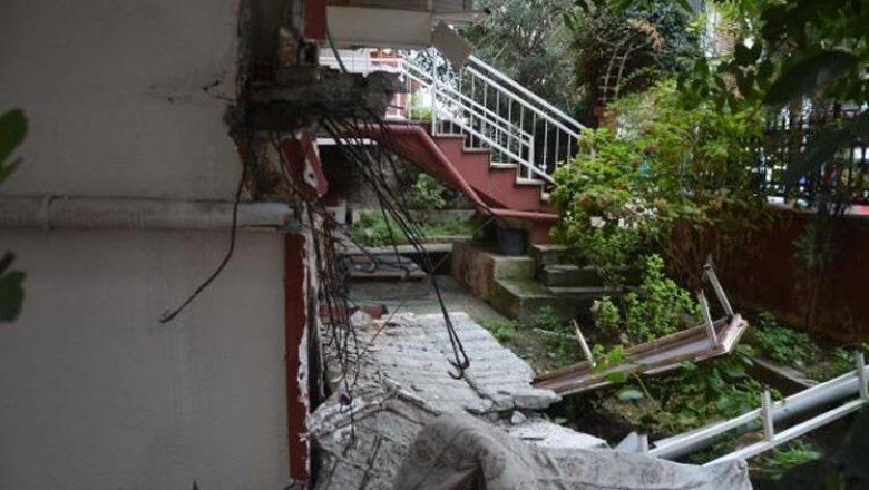 Avcılar’da yine balkon çöktü! Bina mühürlendi