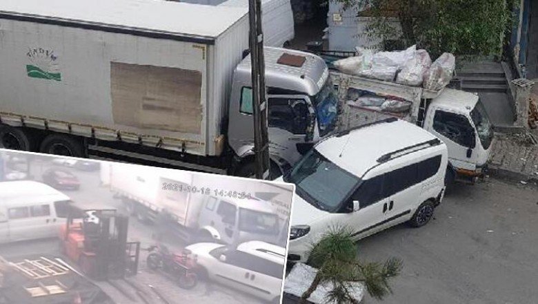 Bağcılar’da freni boşalan kamyonu tutarak durdurmaya çalışınca ayakları ezildi