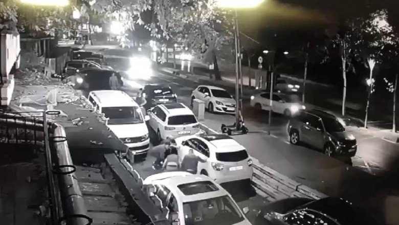 Beyoğlu’ndaki silahlı saldırı kamerada