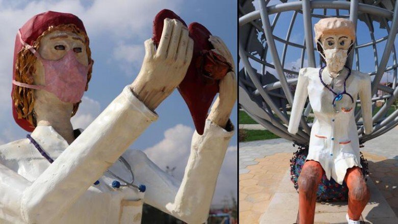 Denizli’de çok tartışılan heykeller kaldırıldı