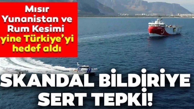 Dışişleri’nden Yunanistan, Mısır ve GKRY bildirisine sert tepki!!!