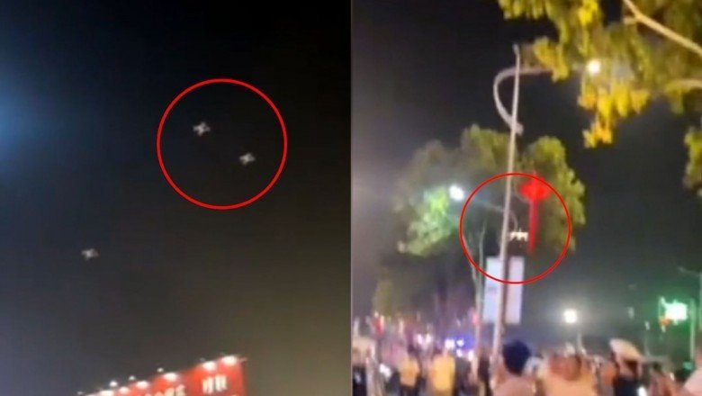 Drone’lar gösteri sırasında insanların üzerine düştü