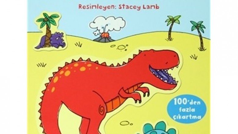 Eğlenceli Çıkartmalarla Dinozorlar