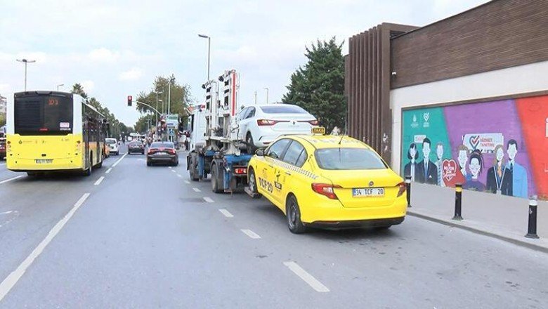 Fatih’te sivil polisi almayıp, müşteri seçen taksiciye ceza