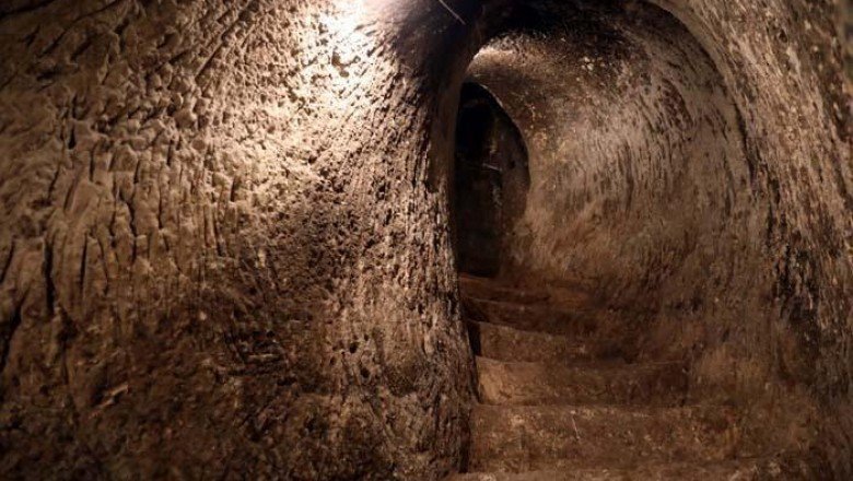 Gaziantep Kalesi’nin altındaki tarihi tüneller turizme kazandırılıyor