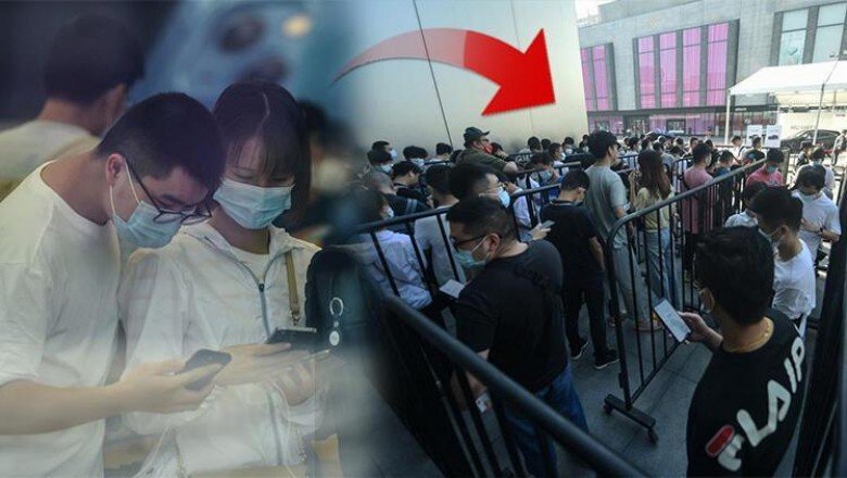 iPhone 13 aşkı pandemi dinlemedi: Yeni iPhone için kuyruğa girdiler!