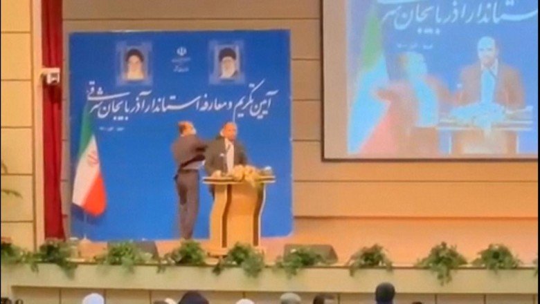 İran’ın Doğu Azerbaycan valisine tokatlı saldırı