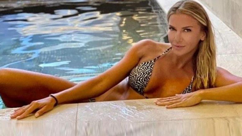 Ivana Sert, Selçuk Şahin’in davetlisi olarak Başakşehir-Beşiktaş maçını tribünden izledi