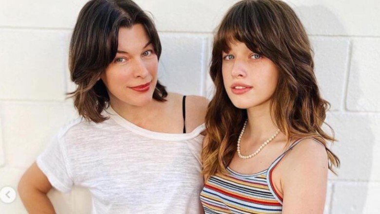 Milla Jovovich kızıyla yan yana: Kopyalayıp yapıştırmış gibi!