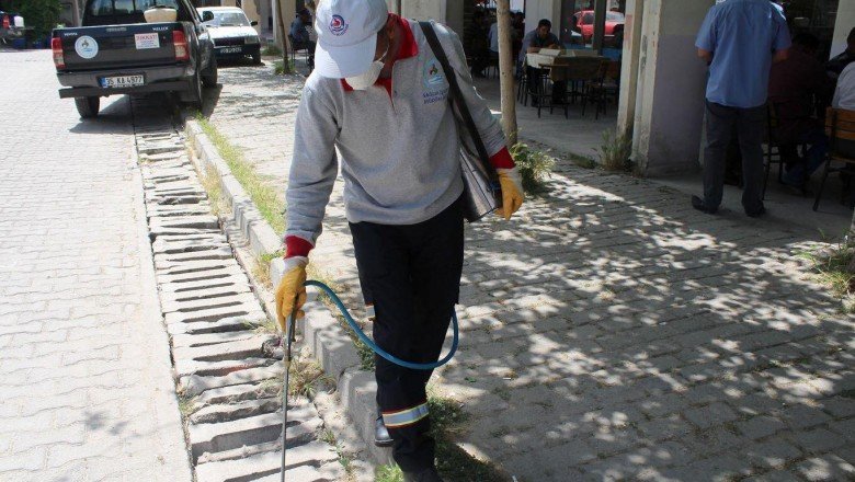 Pamukkale gece gündüz ilaçlanıyor