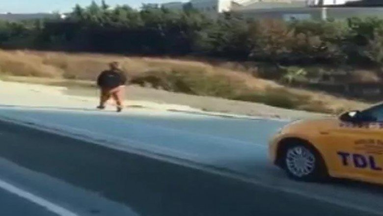Taksici kaldırıma çıkıp yayaya korna çalmıştı… Cezası belli oldu