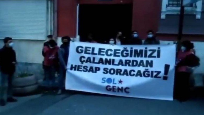 TÜGVA’yı protesto 1 saatte soruşturma!