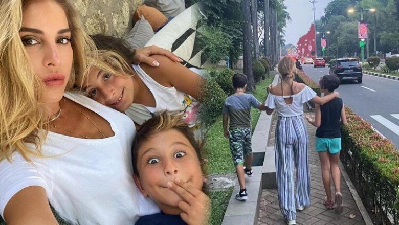 Ünlü oyuncu iki çocuğunu da alıp İstanbul’u terk etti… Endonezya’da yeni hayat
