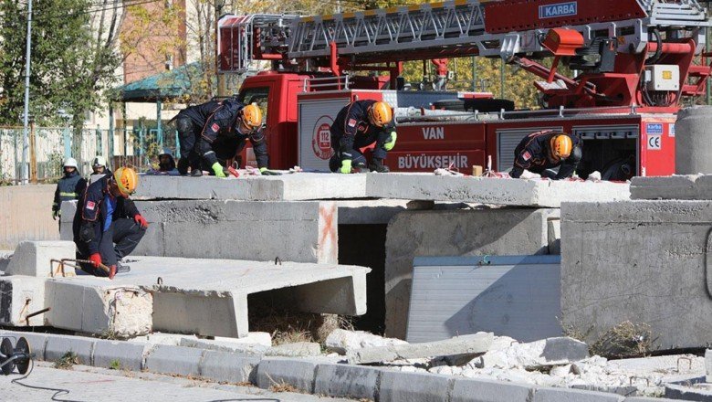 Van’da deprem tatbikatı yapıldı