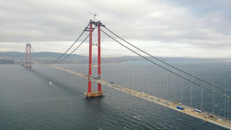 1915 Çanakkale Köprüsü’nde son tabliyeler bugün yerleştirilecek