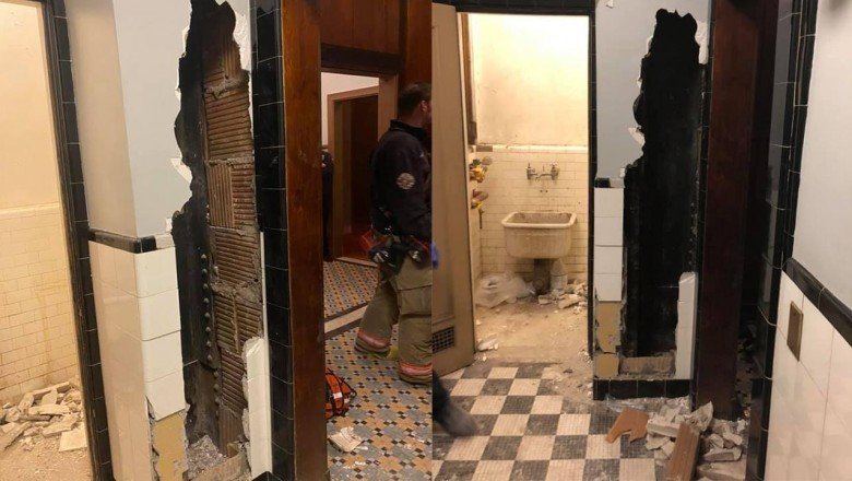 ABDde tiyatro tesisat kanalına sıkışan kişi iki gün sonra kurtarıldı
