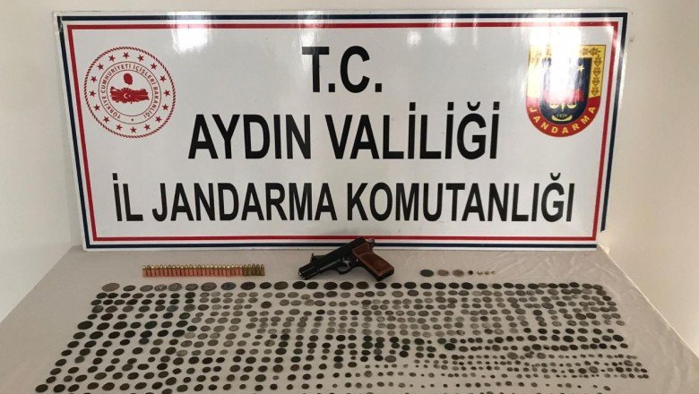 Aydın’da 998 sikke ele geçirildi