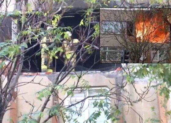 Bağcılar’da bir binada patlama sonrası yangın
