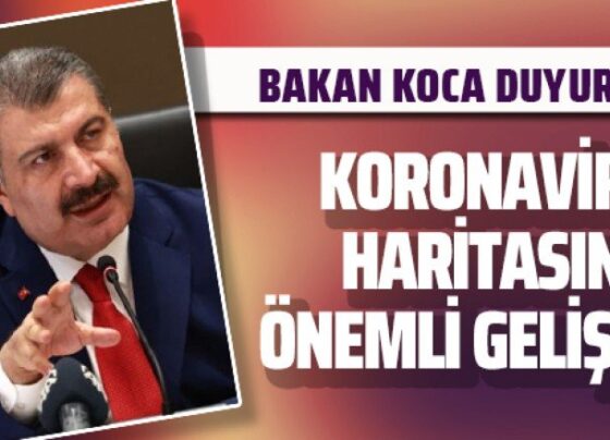 Bakan Koca duyurdu: Koronavirüs haritasında önemli gelişme