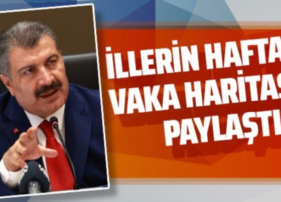 Bakan Koca haftalık vaka haritasını paylaştı!