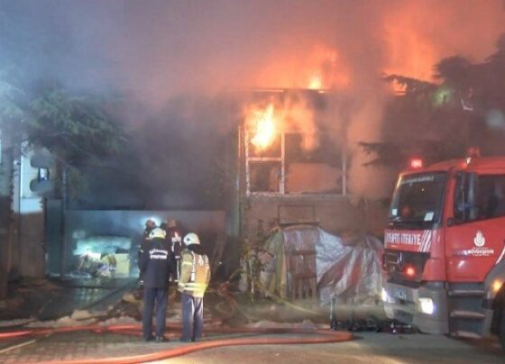 Başakşehir’de dokuma atölyesinde yangın