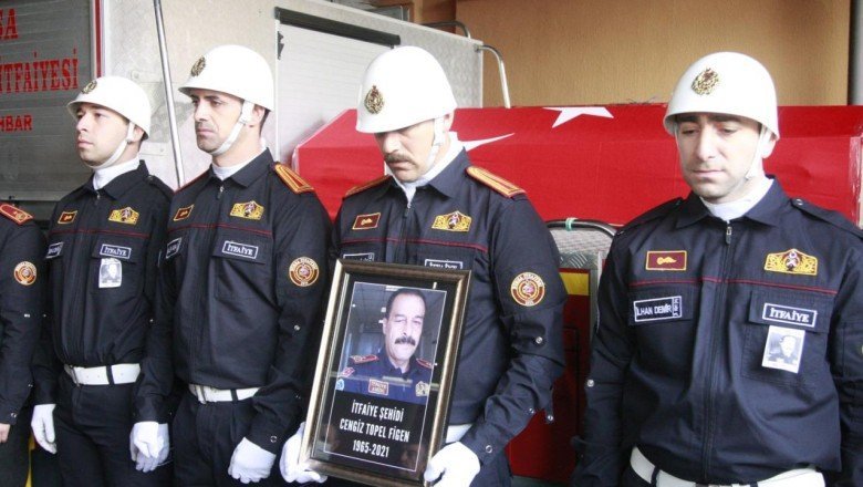 Bursa’da görevi sırasında hayatını kaybeden itfaiye eri toprağa verildi