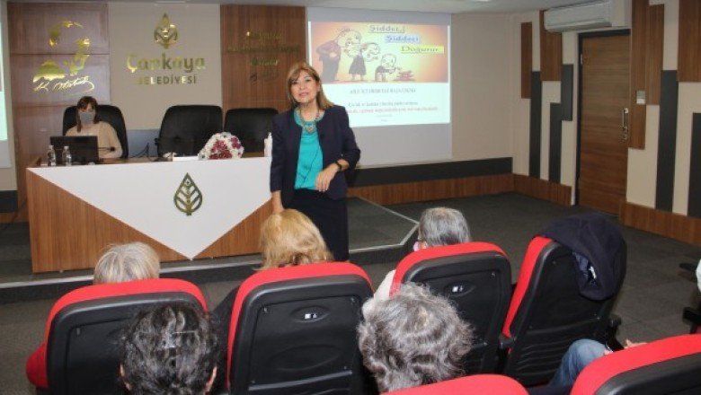 Çankaya'dan aile içi şiddetle başa çıkma semineri