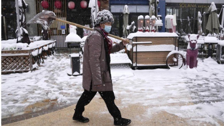 Çin’in Gansu eyaletinde son 14 yılın en yoğun kar yağışı yaşandı