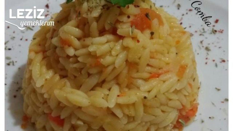 Domatesli Havuçlu Arpa Şehriye Pilavı