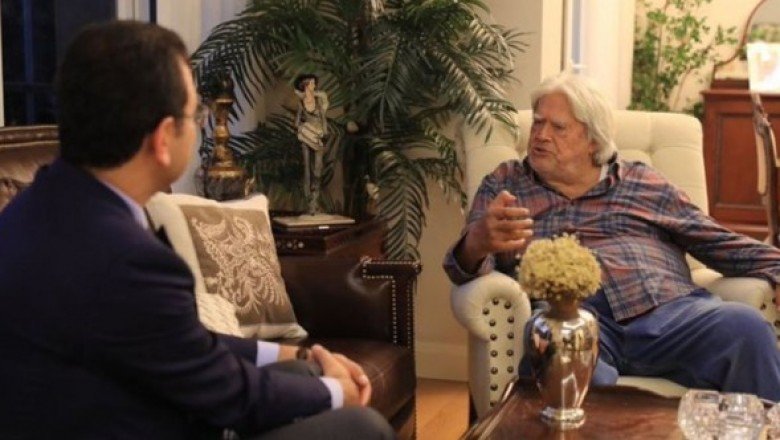 Ekrem İmamoğu, Cüneyt Arkın'ı evinde ziyaret etti