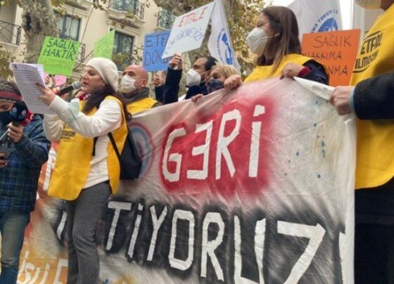 Etfal için insan zinciri
