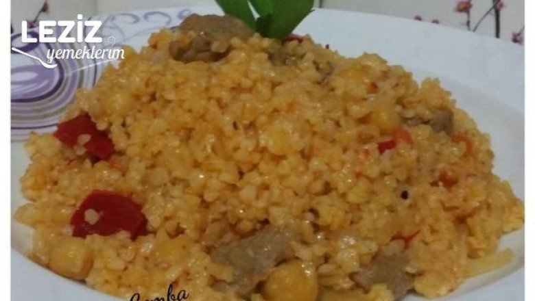Etli Nohutlu Bulgur Pilavı Tarifi