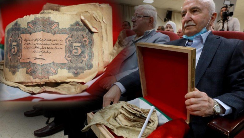 Filistinli aile Osmanlı askerinin para çıkınını 106 yıl sonra Türkiye’ye teslim etti