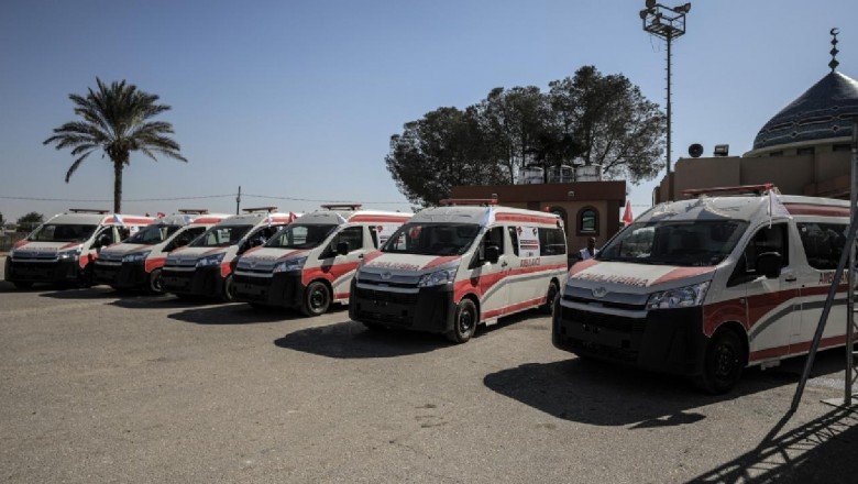 Gazze’ye 27 ambulans gönderildi