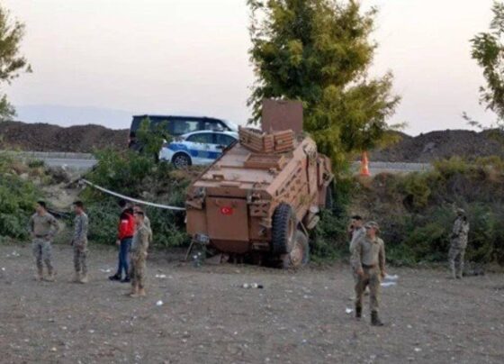 Hatay’da zırhlı askeri araç devrildi: 5 yaralı