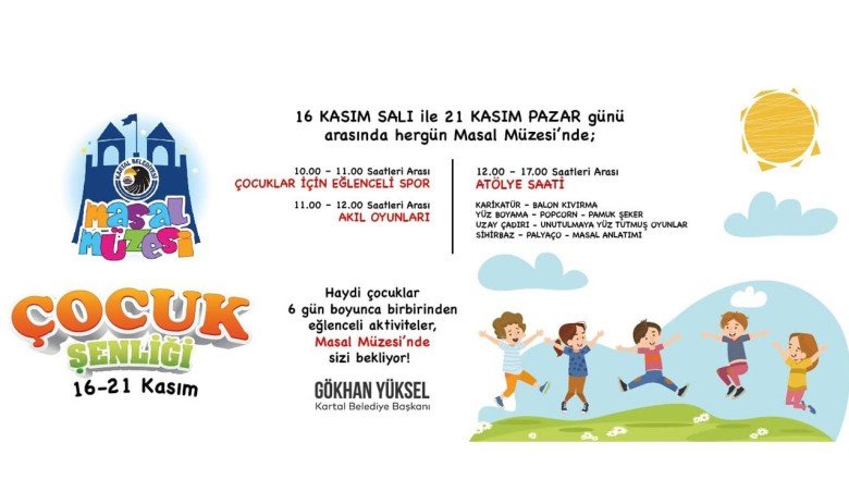Kartallı minikler ara tatilin tadını, ''Çocuk Şenliği'' ile çıkaracak