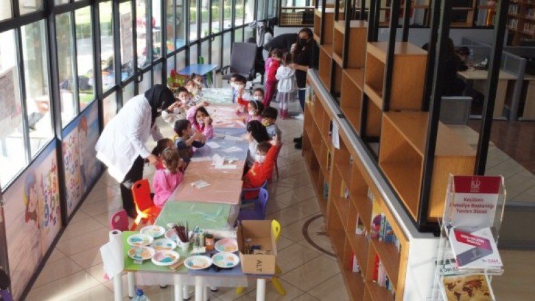 Keçiören'deki miniklere kitap sevgisi aşılanıyor!