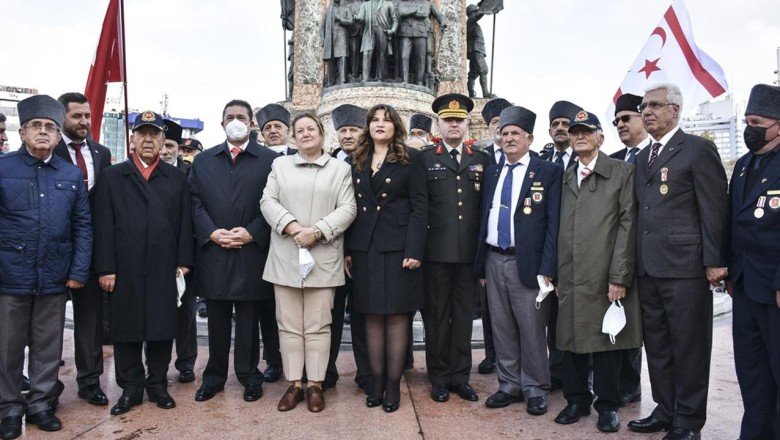 KKTC’nin kuruluş yıl dönümü Taksim’de kutlandı